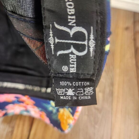 Robin Ruth New York City Quilted Floral Snapback Hat Cap Colorful Flower Fashion - Picture 10 of 10